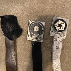 Dj belt buckles with belts